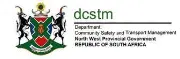 North West Department of Community Safety and Transport Management